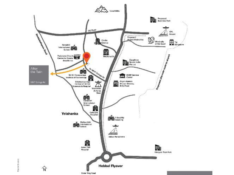 Total Environment After the Rain location-map